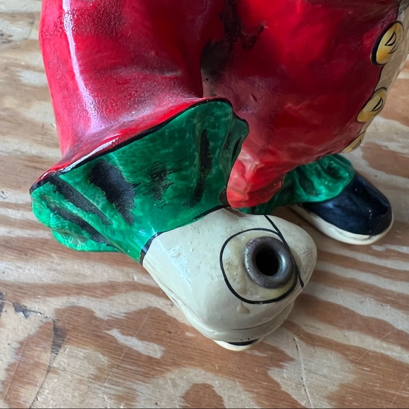 Vintage Mexican folk art ceramic clown figurine statue - Picture 11 of 12